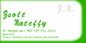 zsolt mateffy business card